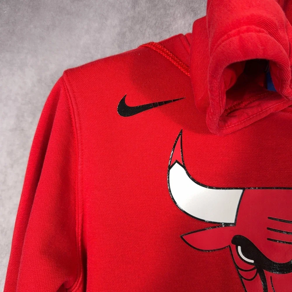 Nike Chicago Bulls NBA Hoodie‎ Fleece Graphic Sweatshirt Small Red Basketball